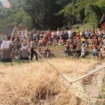 Battitura della segale - Foto arch. Ecomuseo della Segale